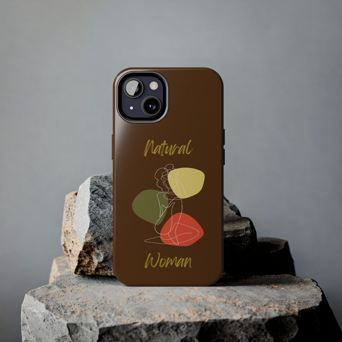 Natural Woman Colorful Pose (WL)Tough Phone Cases BROWN