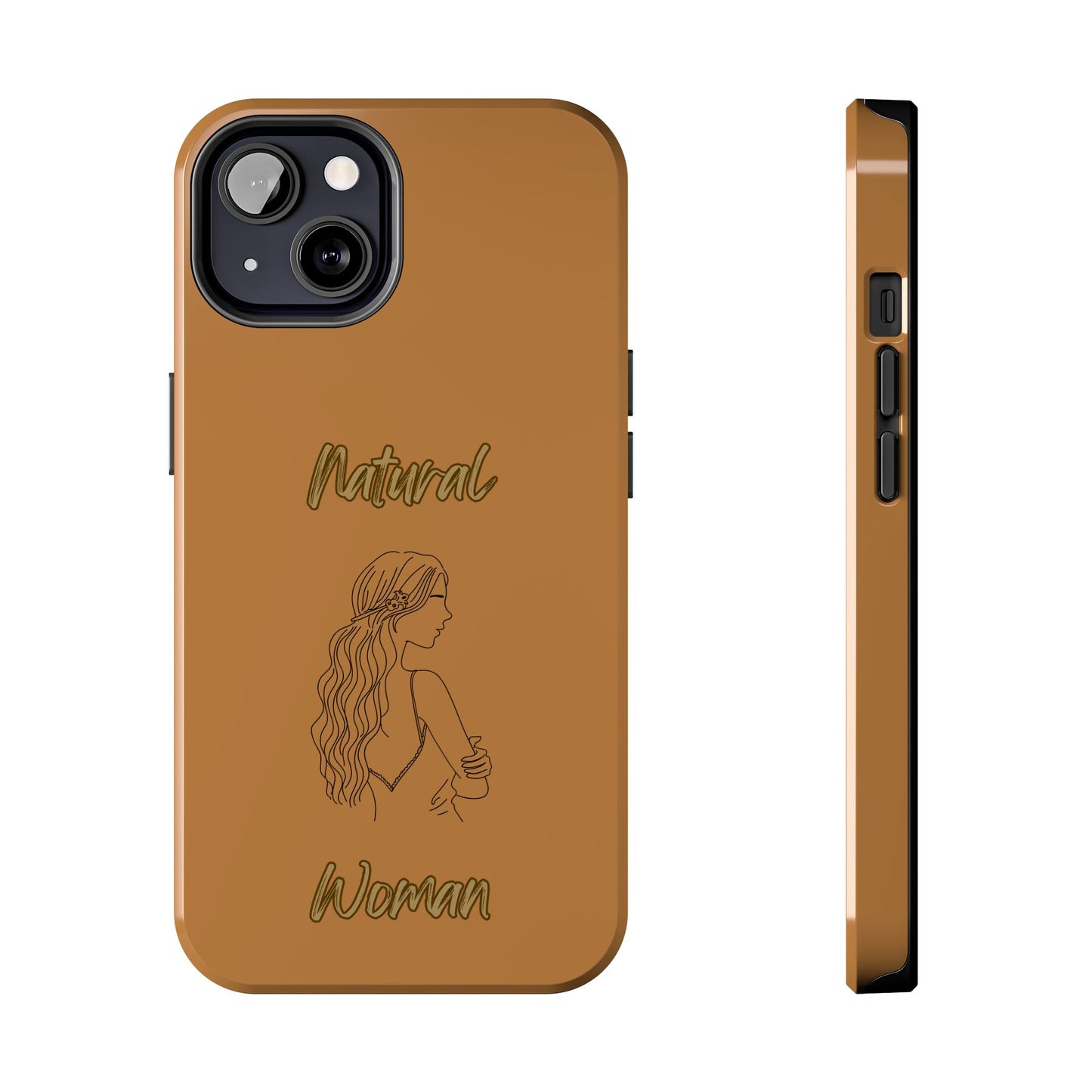Natural Woman Young Woman (BL)Tough Phone Cases LIGHT BROWN