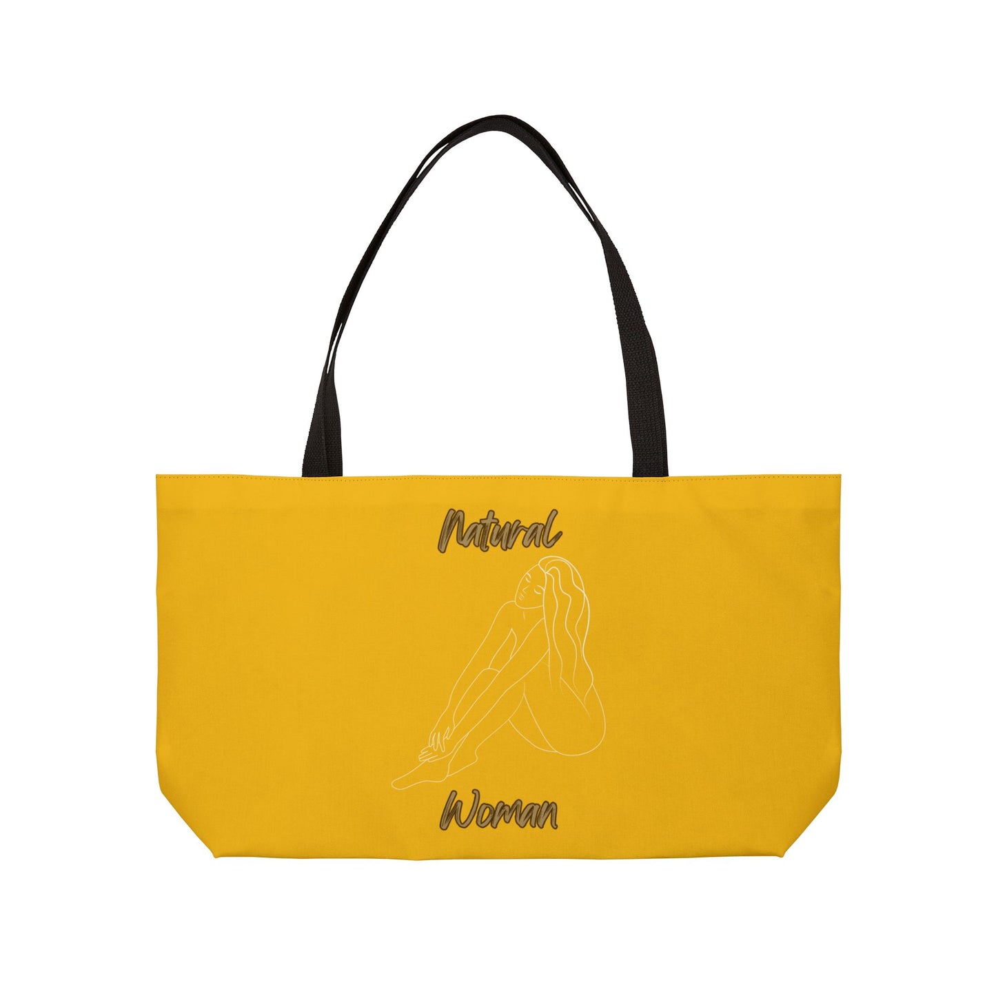Natural Woman Beauty (WL) Weekender Tote Bag YELLOW