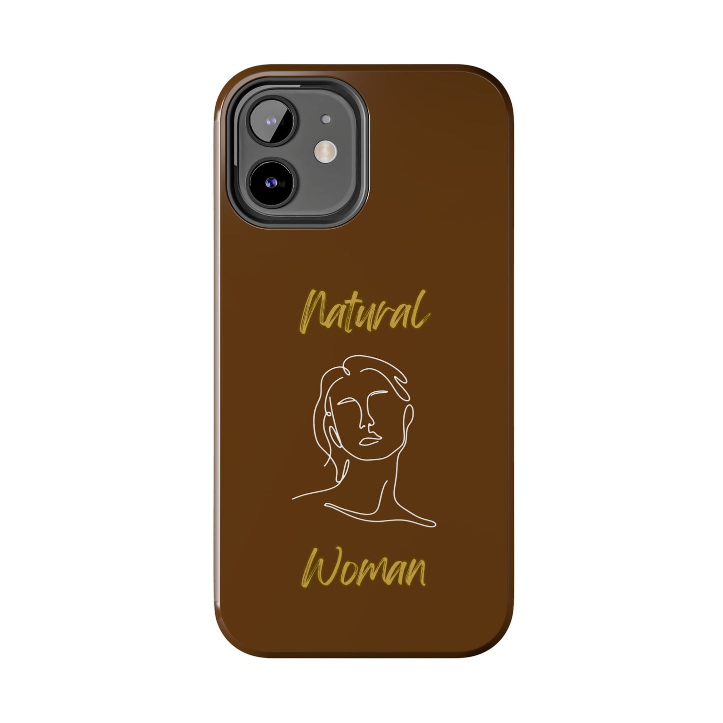 Natural Woman Hello (WL)Tough Phone Cases BROWN