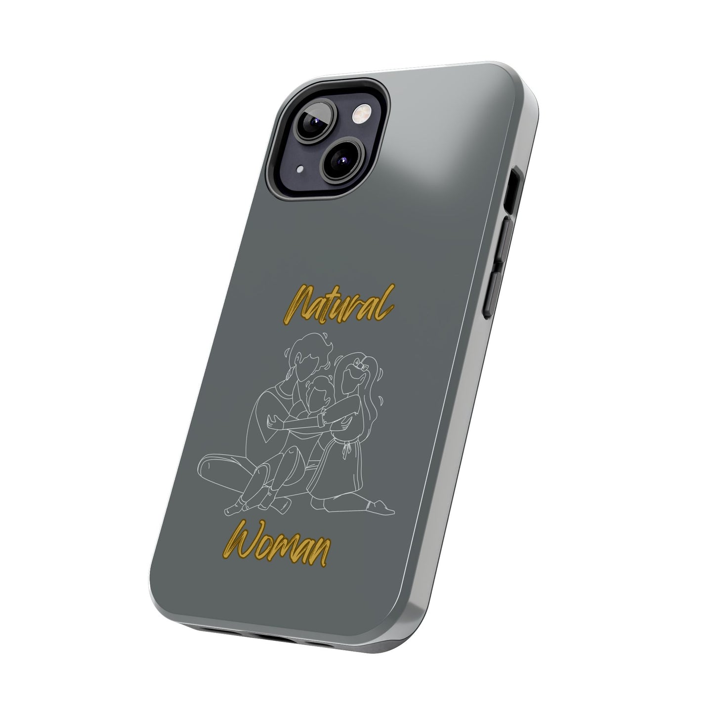 Natural Woman Bear Hugs (WL) Tough Phone Cases DARK GREY