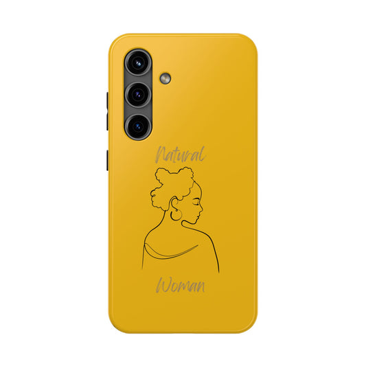 Natural Woman Twists (BL) Tough Phone Cases YELLOW