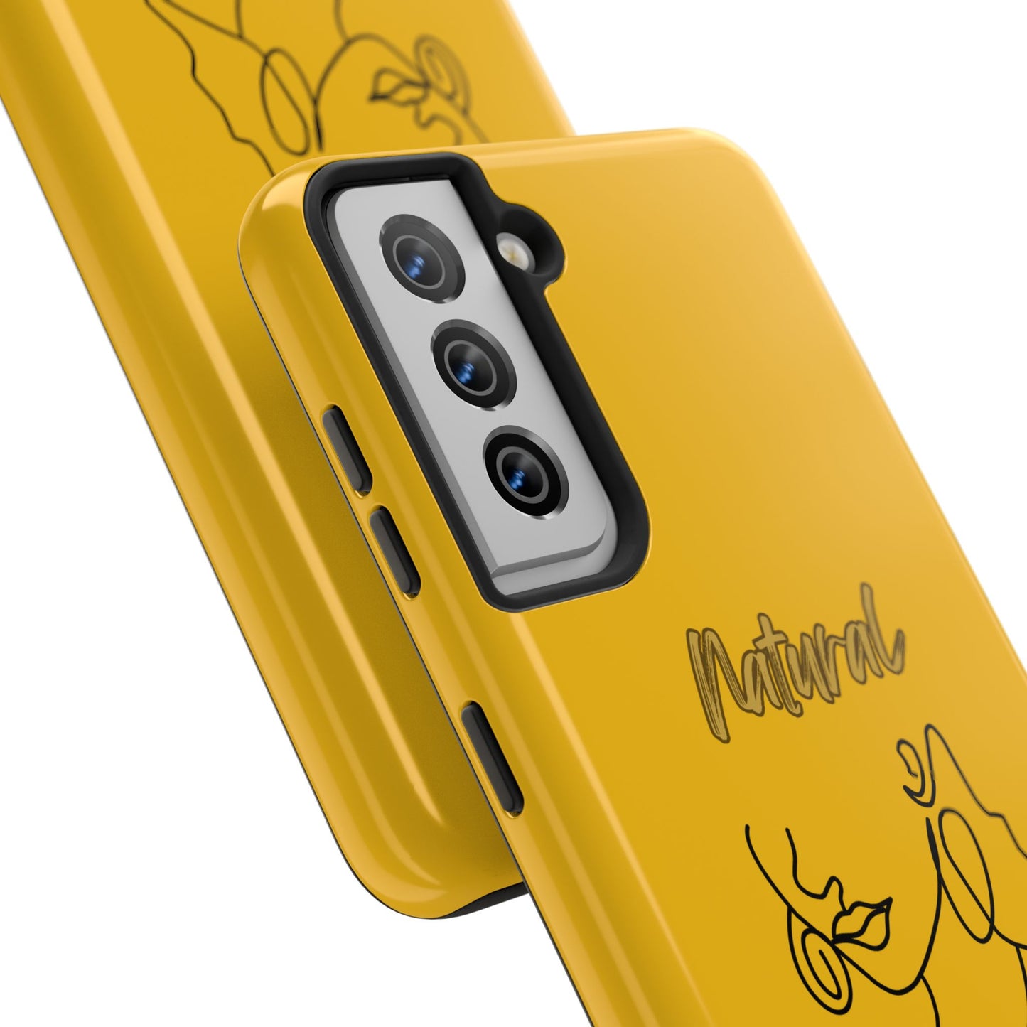 Natural Woman Lips (BL)Tough Phone Cases YELLOW