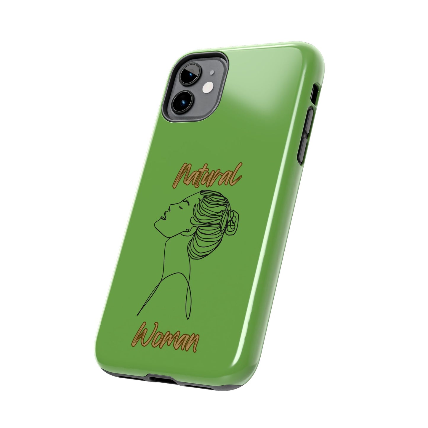 Natural Woman Wet Bun (BL) Tough Phone Cases GREEN