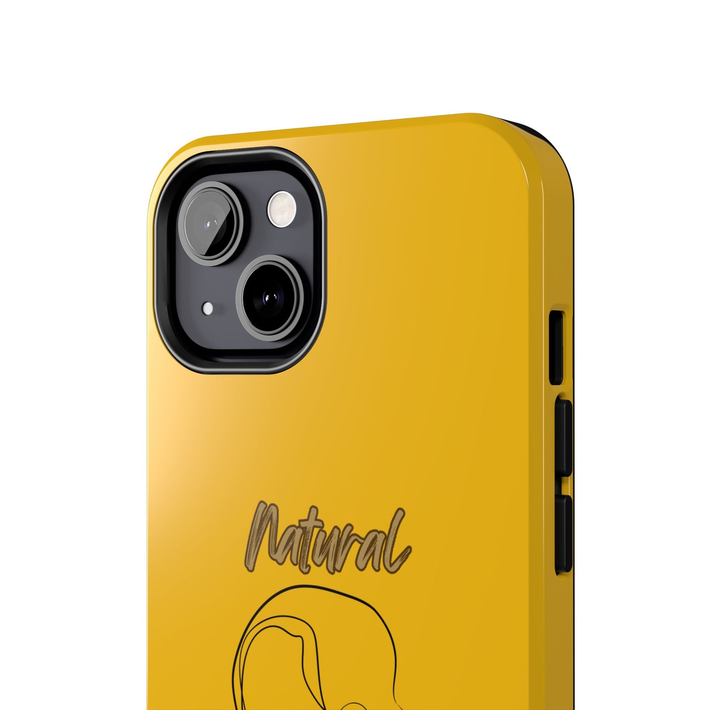 Natural Woman Hanging Hair (BL) Tough Phone Cases YELLOW