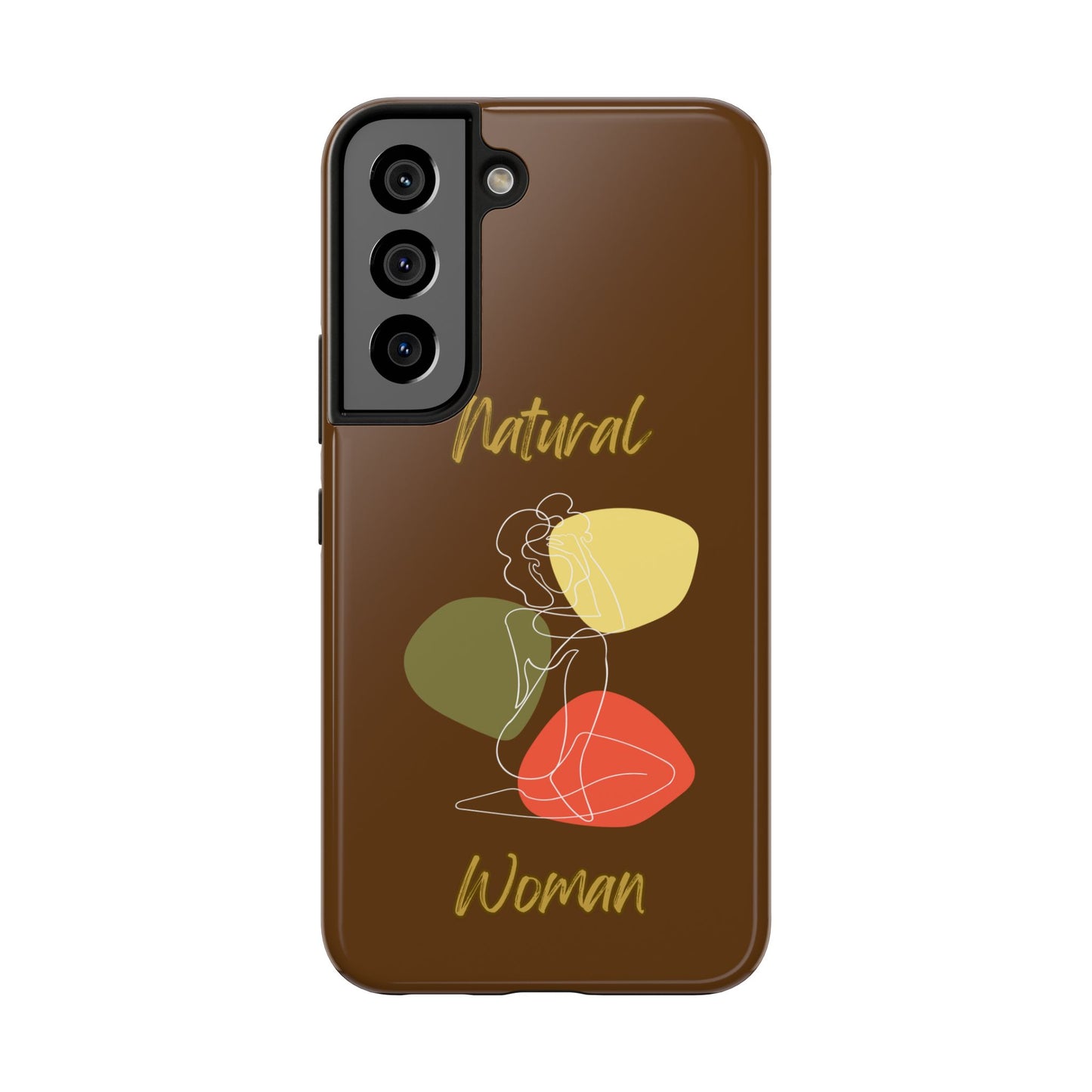 Natural Woman Colorful Pose (WL)Tough Phone Cases BROWN
