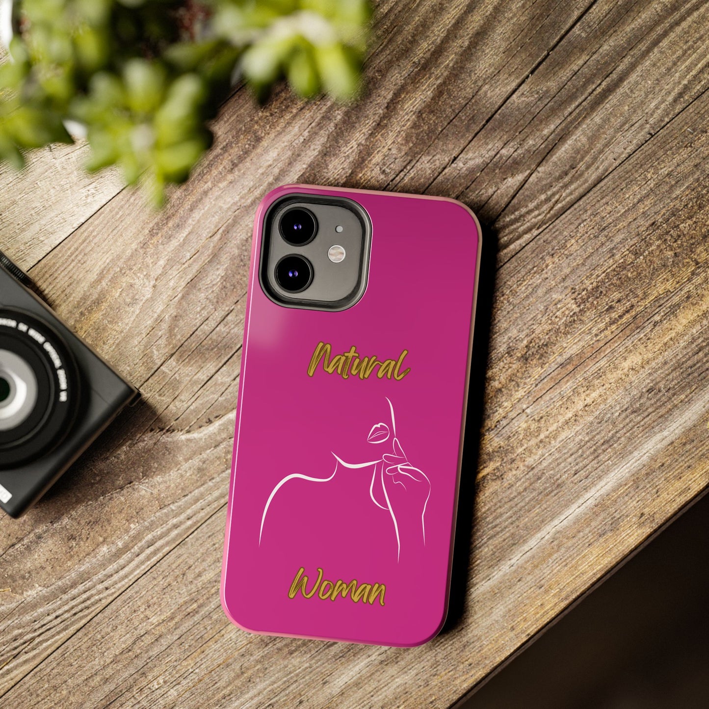 Natural Woman Chin Up (WL)Tough Phone Cases PINK