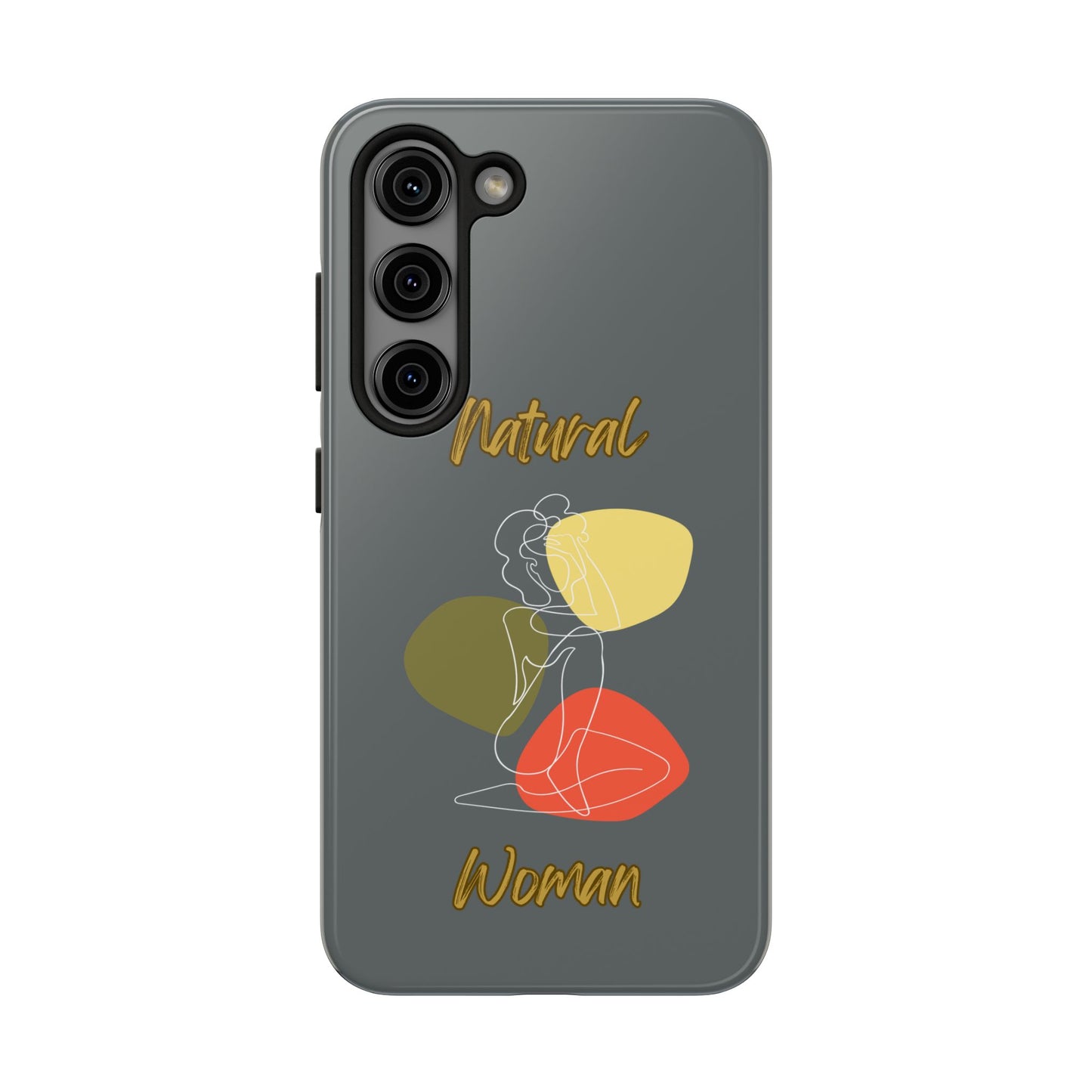 Natural Woman Colorful Pose (WL)Tough Phone Cases DARK GREY