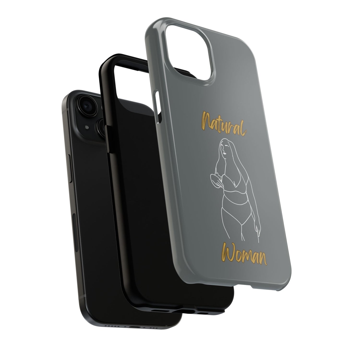 Natural Woman Full Beauty (WL)Tough Phone Cases DARK GREY