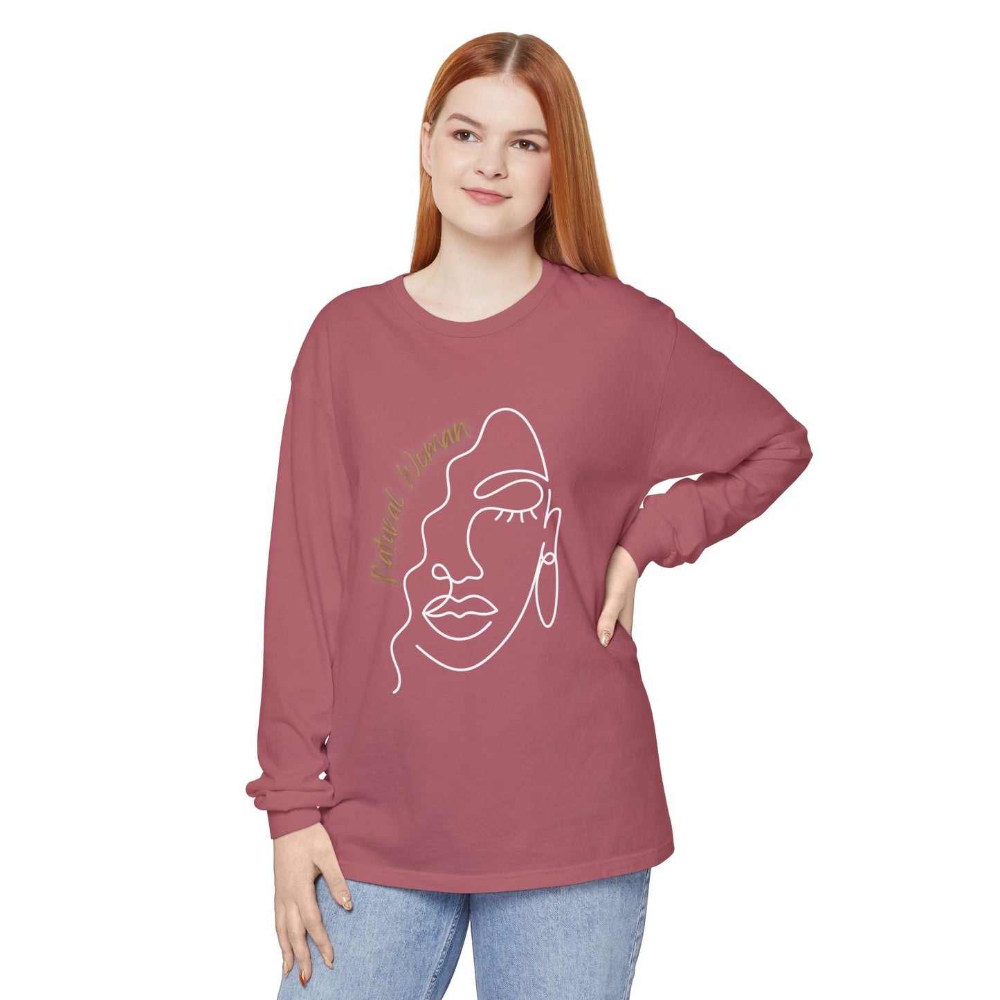 Natural Woman Half Face (WL) Long Sleeve T-Shirt