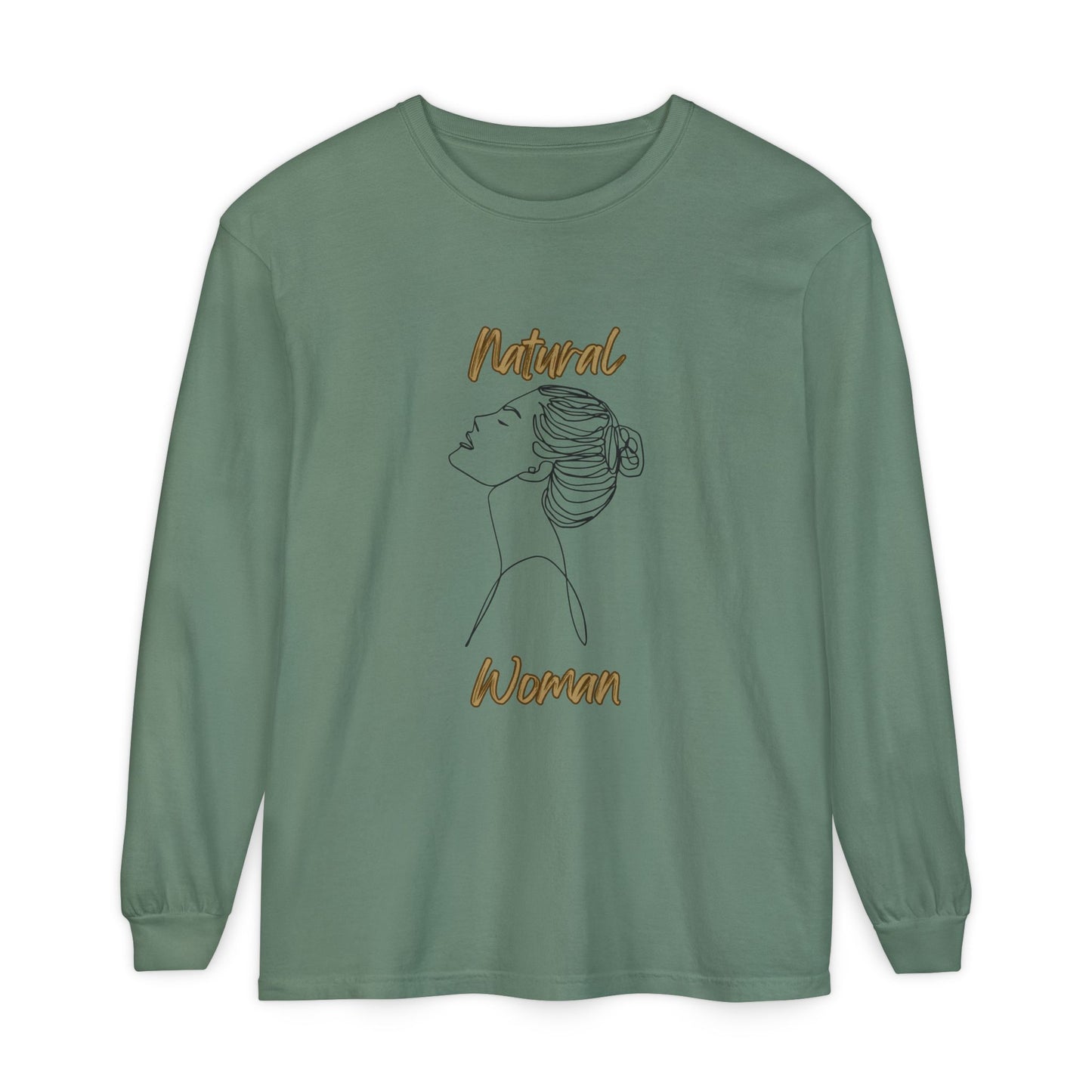Natural Woman Wet Bun (BL) Long Sleeve T-Shirt