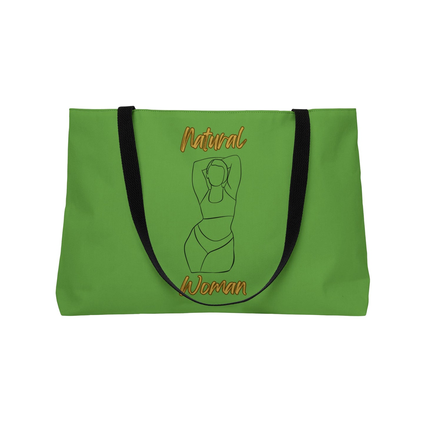 Natural Woman I Love Me (BL) Weekender Tote Bag GREEN