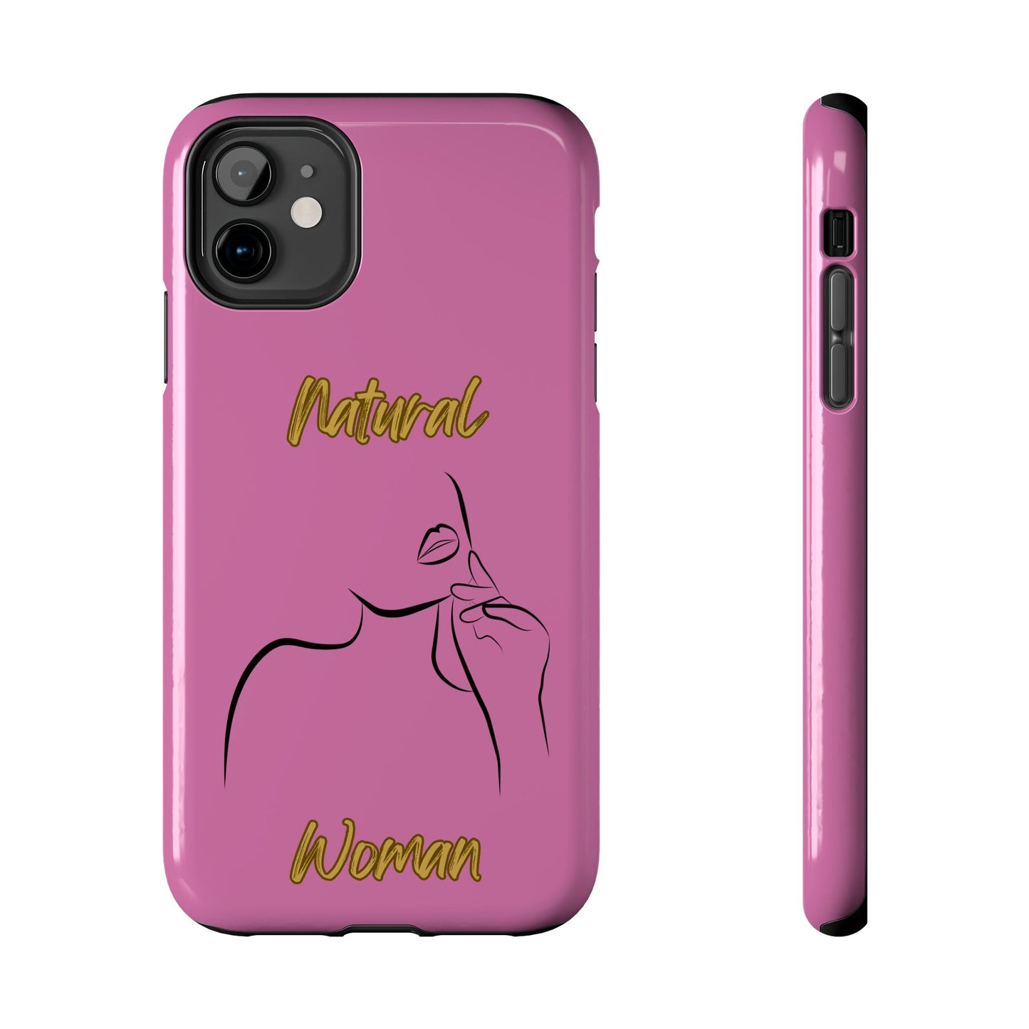 Natural Woman Chin Up (BL)Tough Phone Cases LIGHT PINK