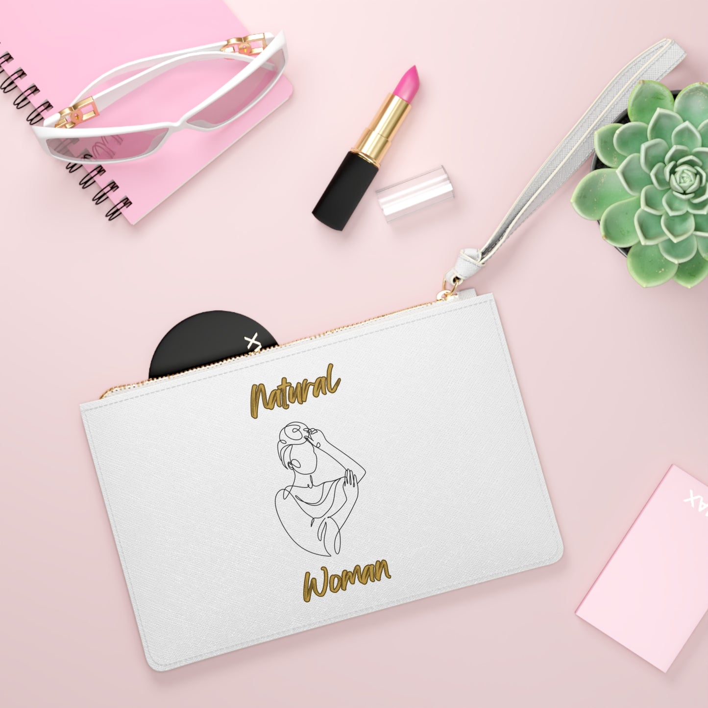 Natural Woman Style (BL) Clutch Bag WHITE