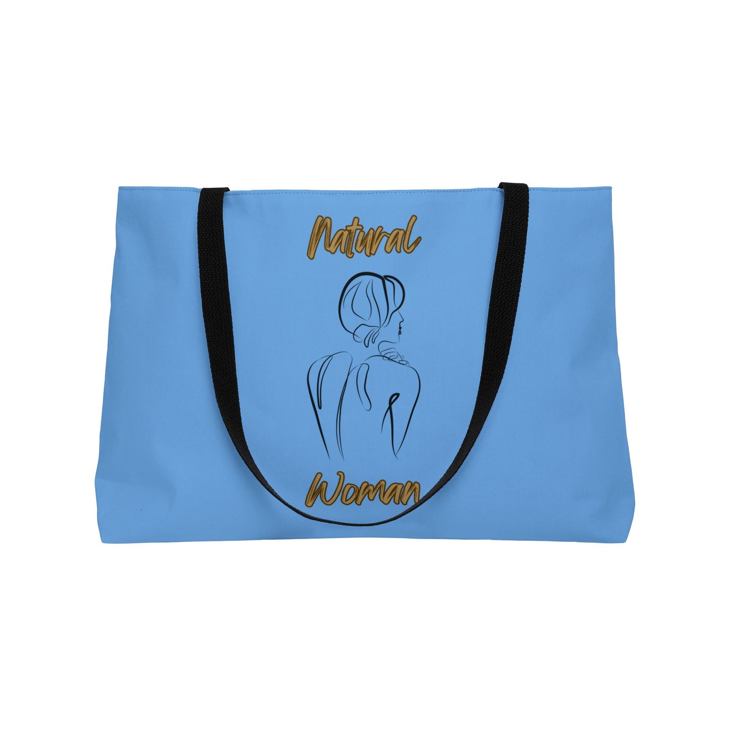 Natural Woman Back (BL) Weekender Tote Bag LIGHT BLUE