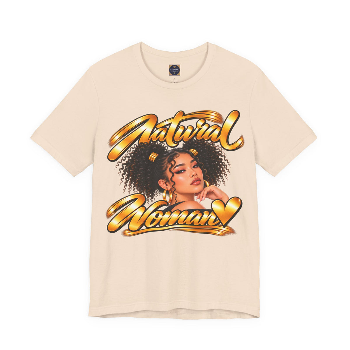 Natural Woman Twin Puffs Graphic Tee – Asian Edition | Strong Family