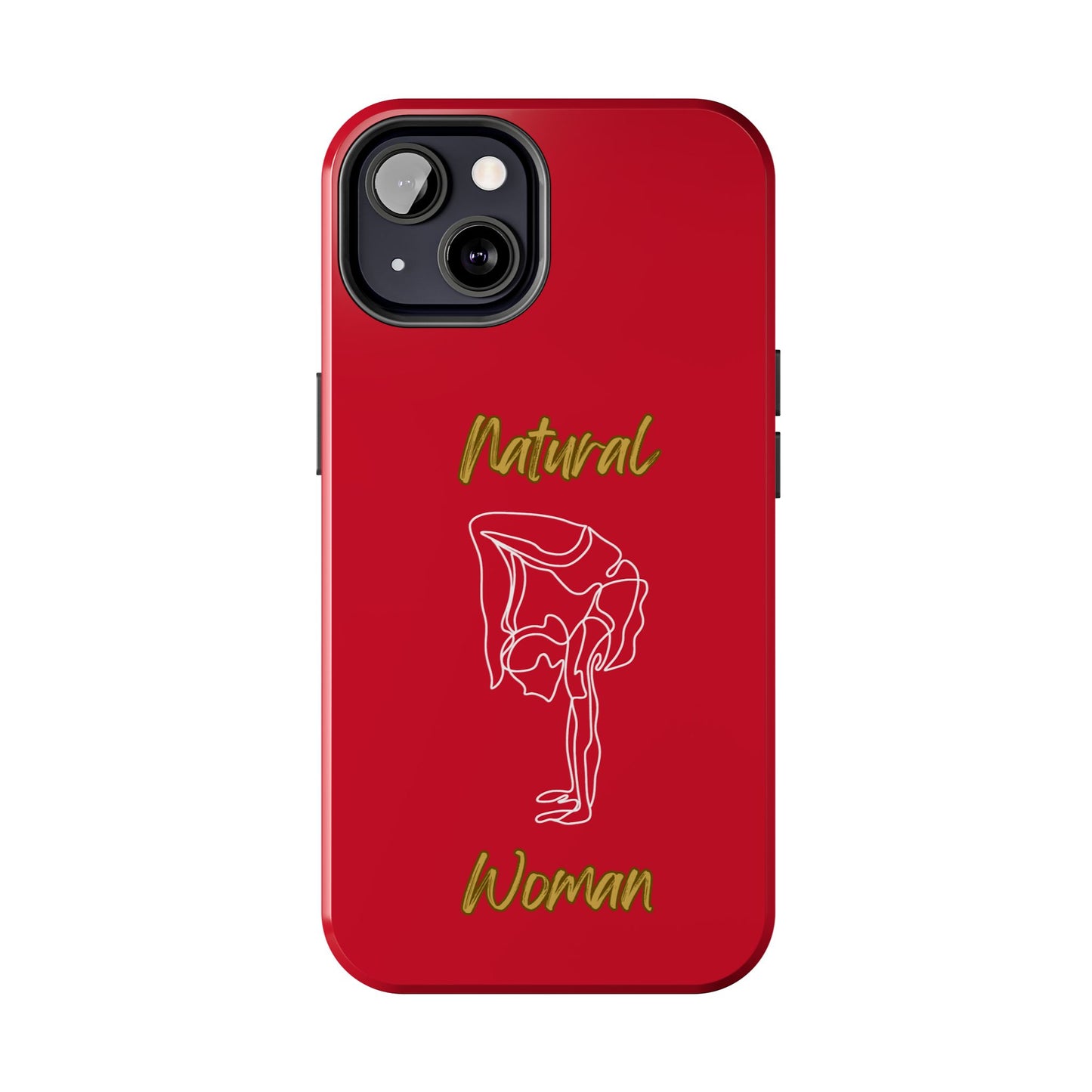 Natural Woman Flexible (WL)Tough Phone Cases DARK RED