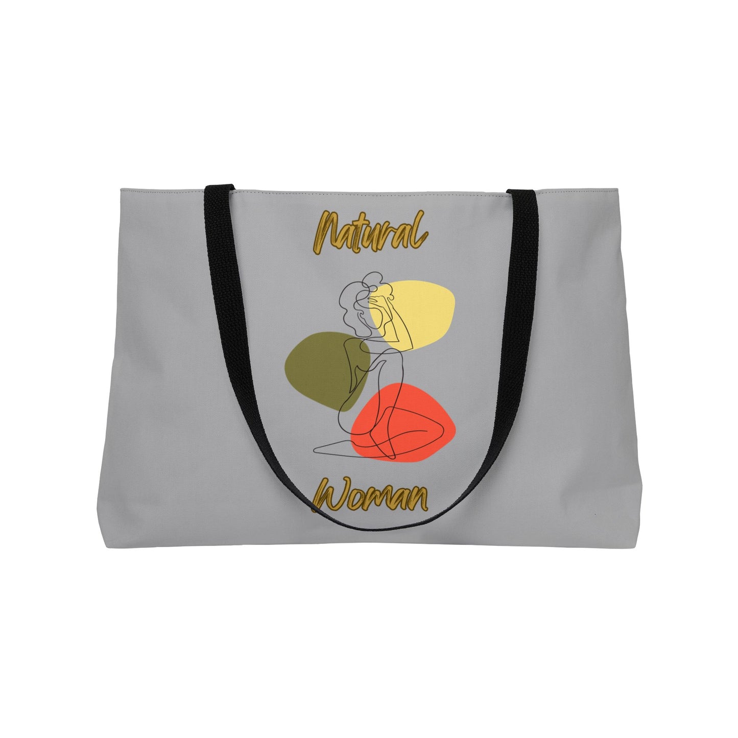 Natural Woman Colorful Pose (BL) Weekender Tote Bag LIGHT GREY