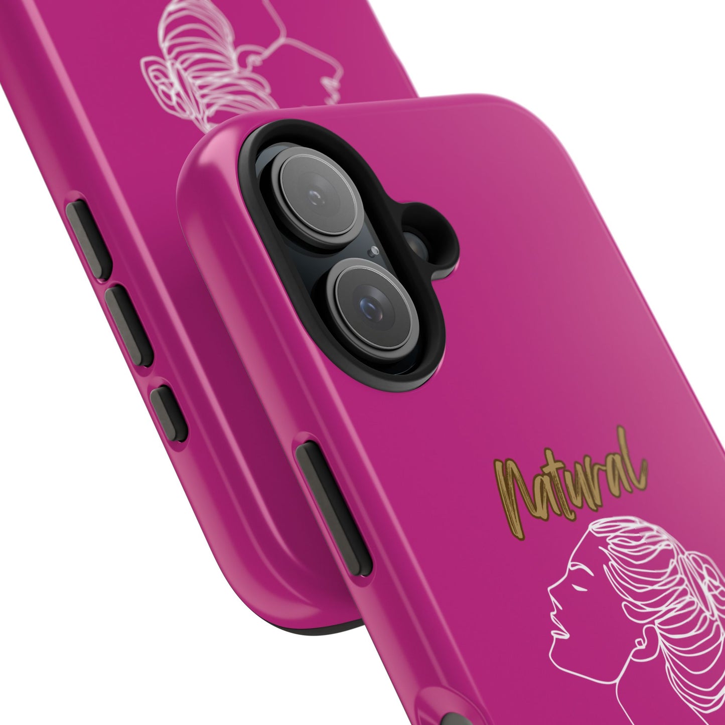 Natural Woman Wet Bun (WL) Tough Phone Cases PINK
