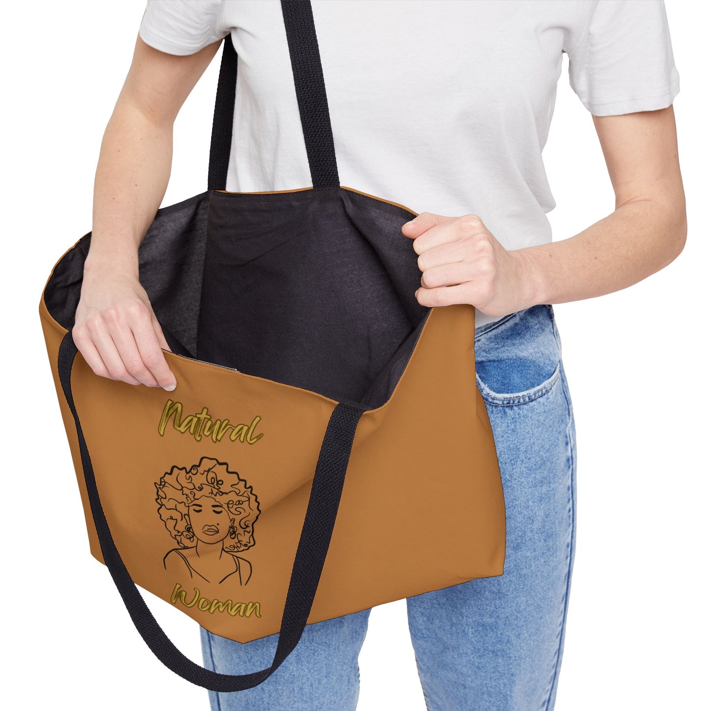 Natural Woman All About Me (BL) Weekender Tote Bag LIGHT BROWN
