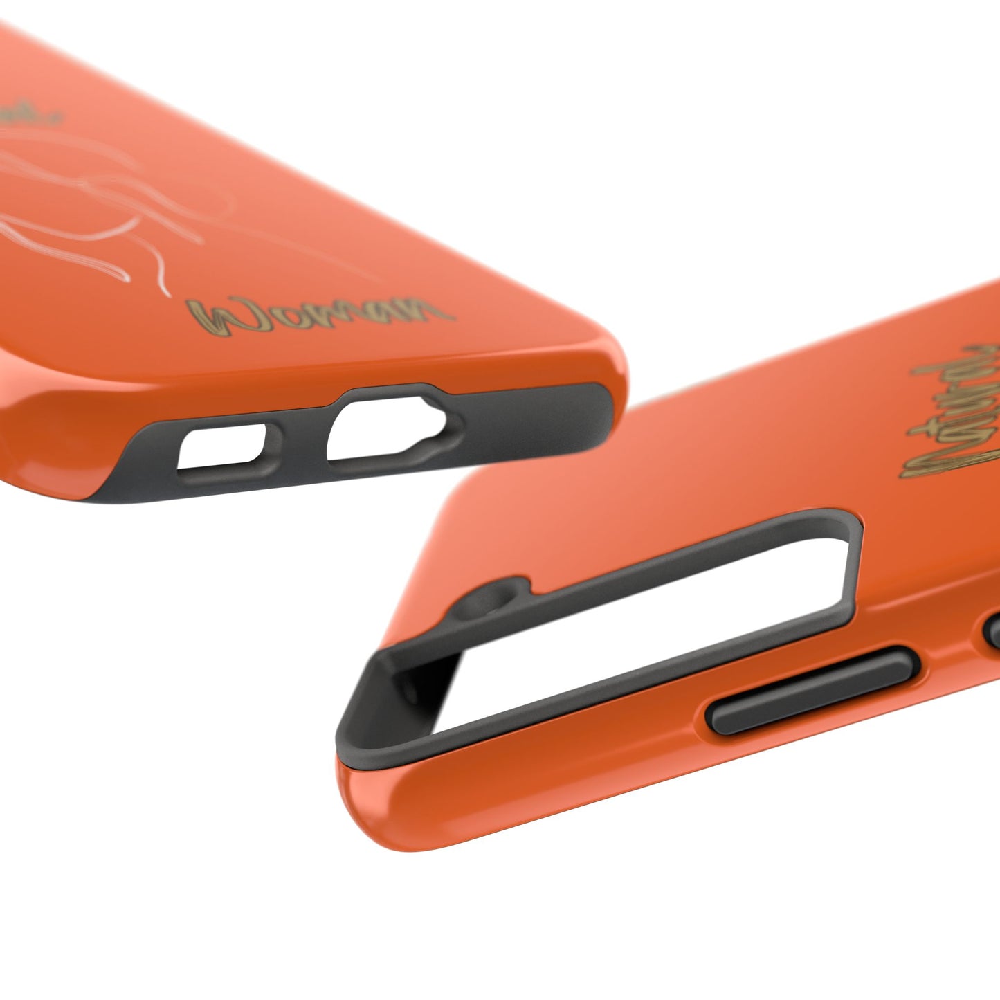 Natural Woman Hanging Hair (WL) Tough Phone Cases ORANGE