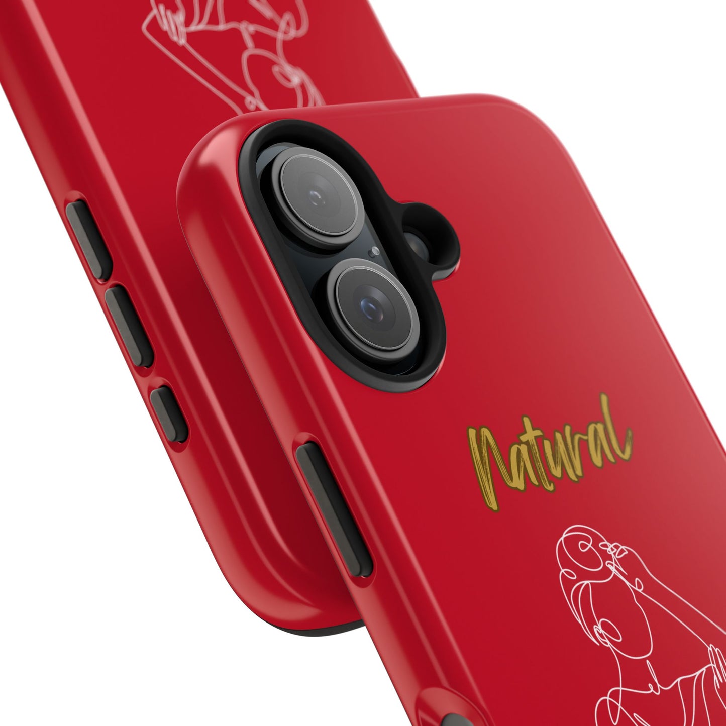 Natural Woman Style (WL)Tough Phone Cases DARK RED