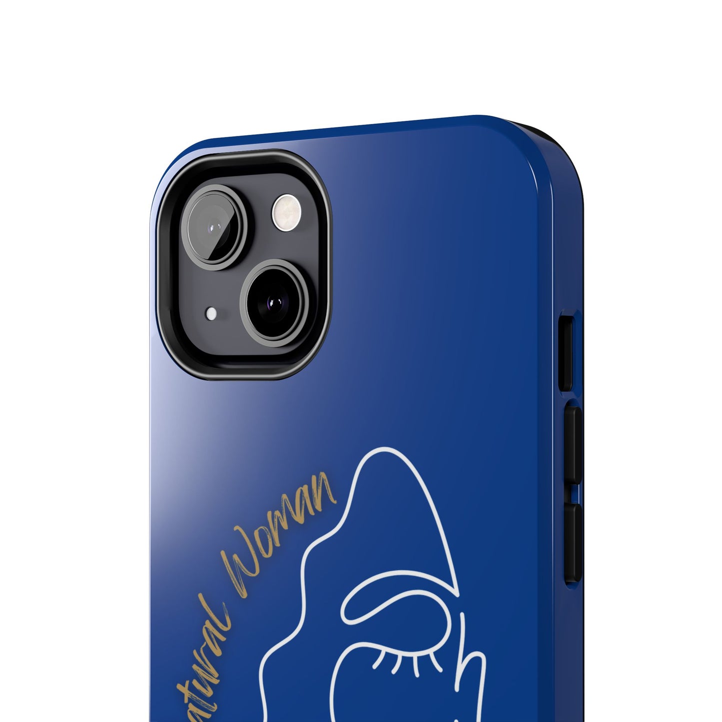Natural Woman Half Face (WL)Tough Phone Case DARK BLUE