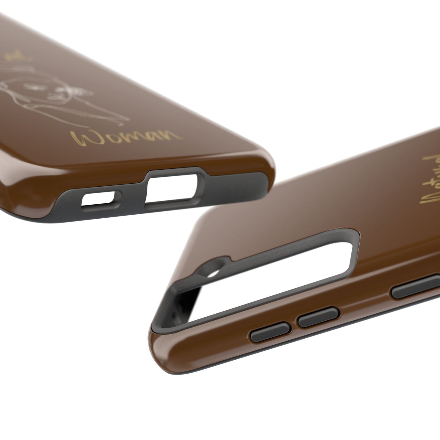 Natural Woman Sassy Bun (WL) Tough Phone Cases BROWN