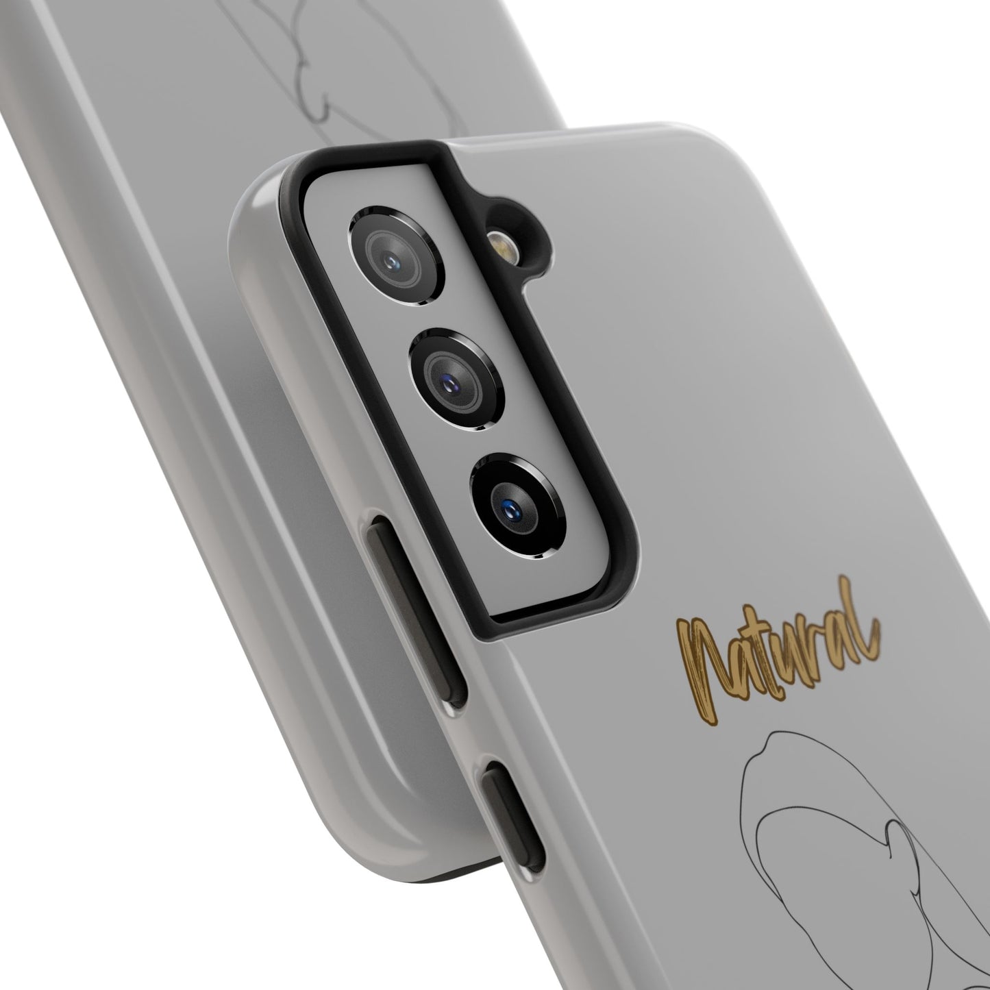 Natural Woman Tilted Look (BL) Tough Phone Cases LIGHT GREY