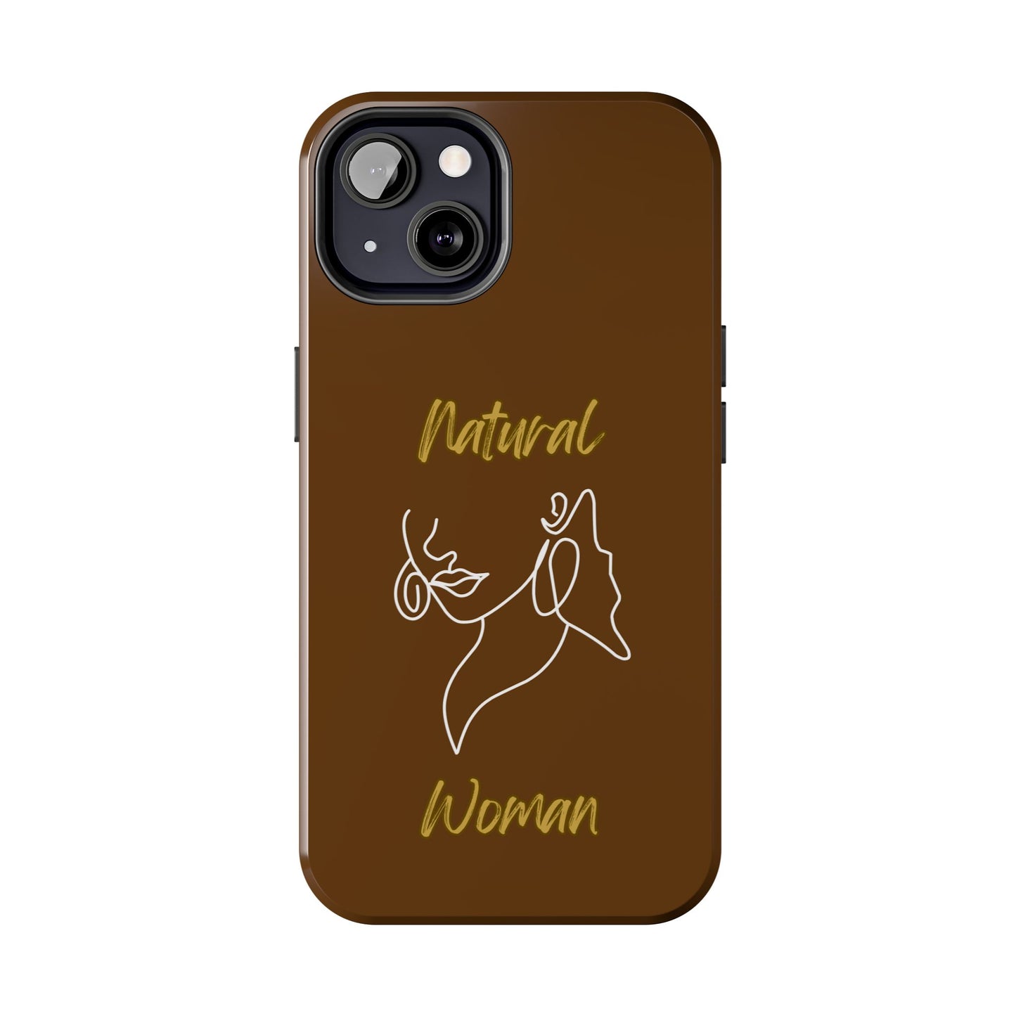 Natural Woman Lips (WL)Tough Phone Cases BROWN