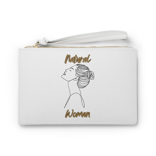 Natural Woman Wet Bun (BL) Clutch Bag WHITE