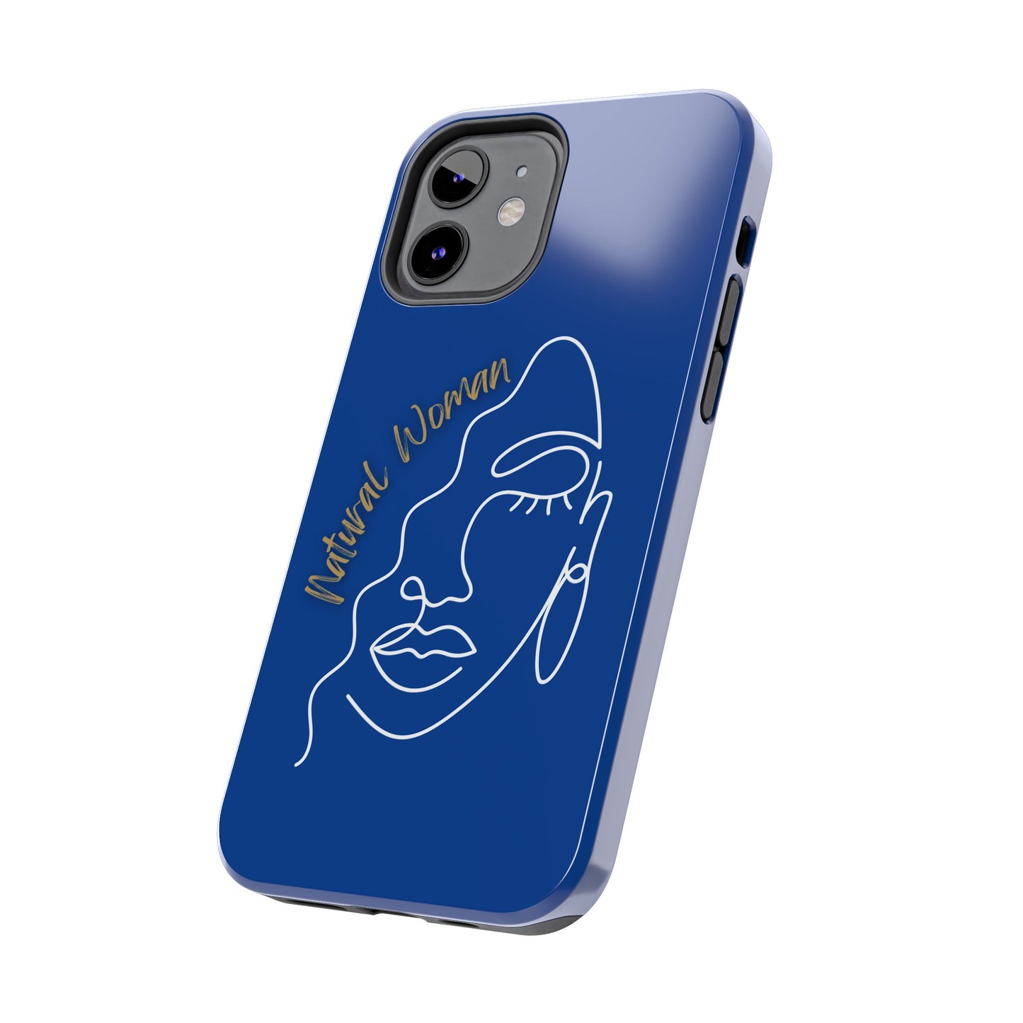 Natural Woman Half Face (WL)Tough Phone Case DARK BLUE