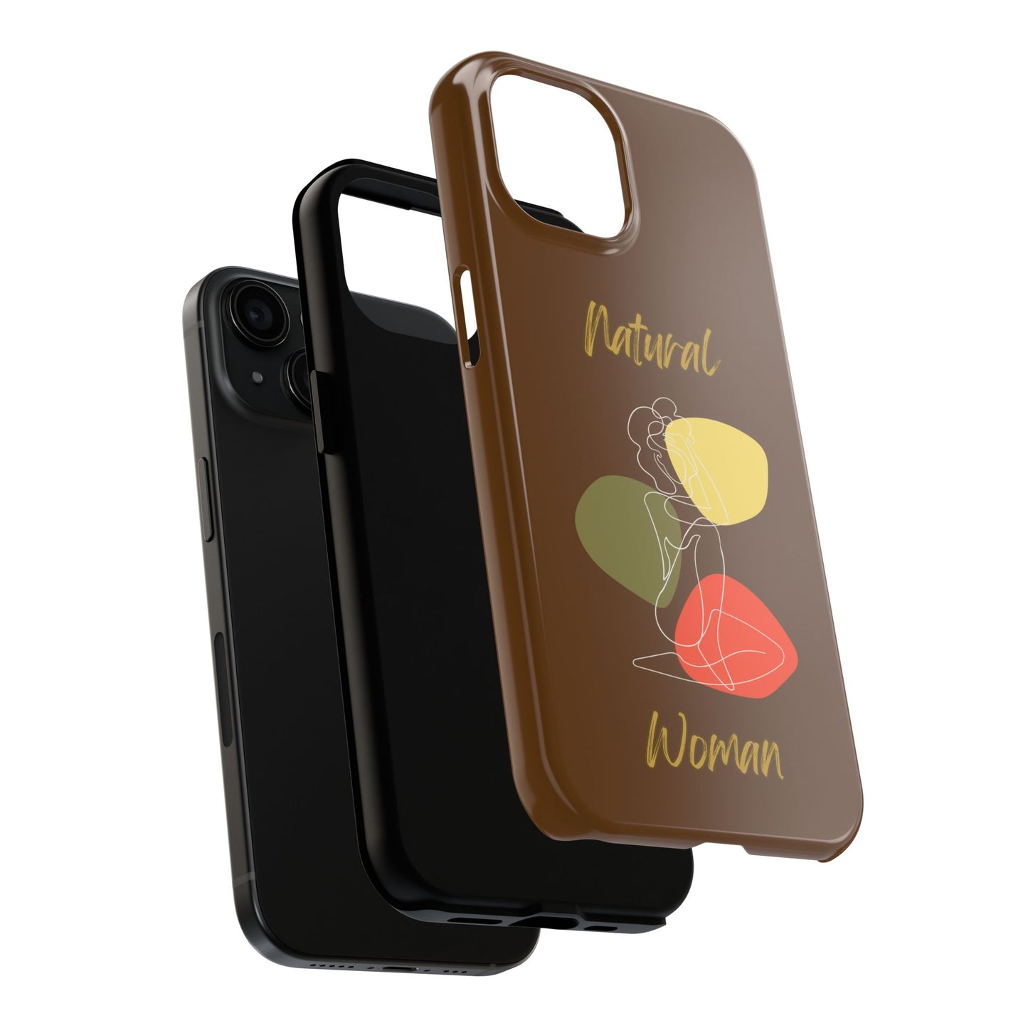 Natural Woman Colorful Pose (WL)Tough Phone Cases BROWN