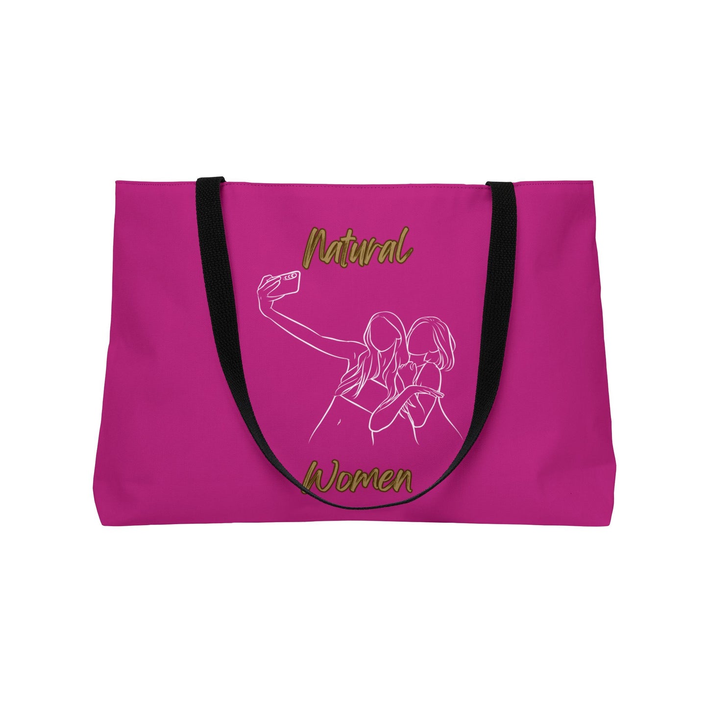 Natural Women Friends Selfie (WL) Weekender Tote Bag PINK