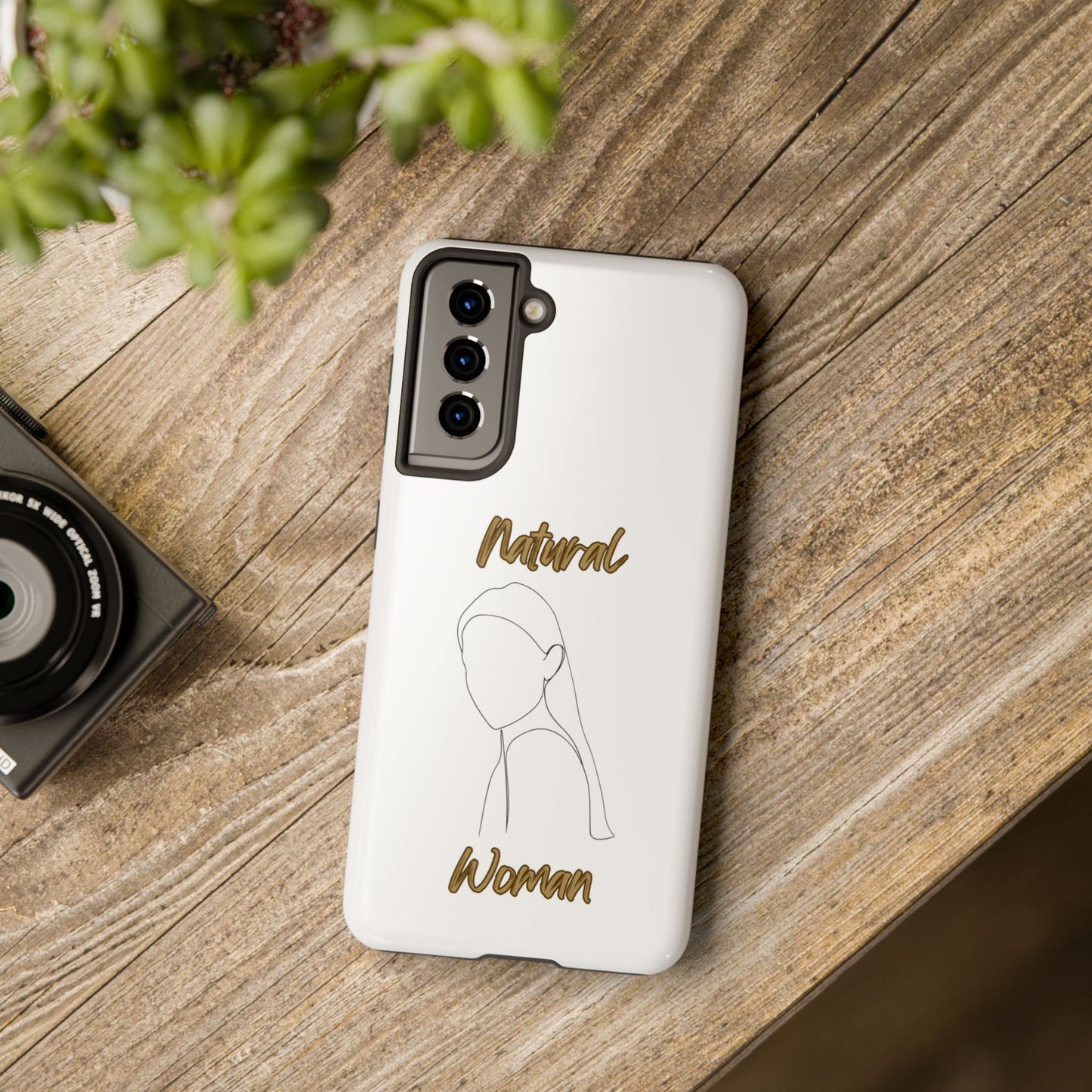 Natural Woman Tilted Look (BL) Tough Phone Cases WHITE
