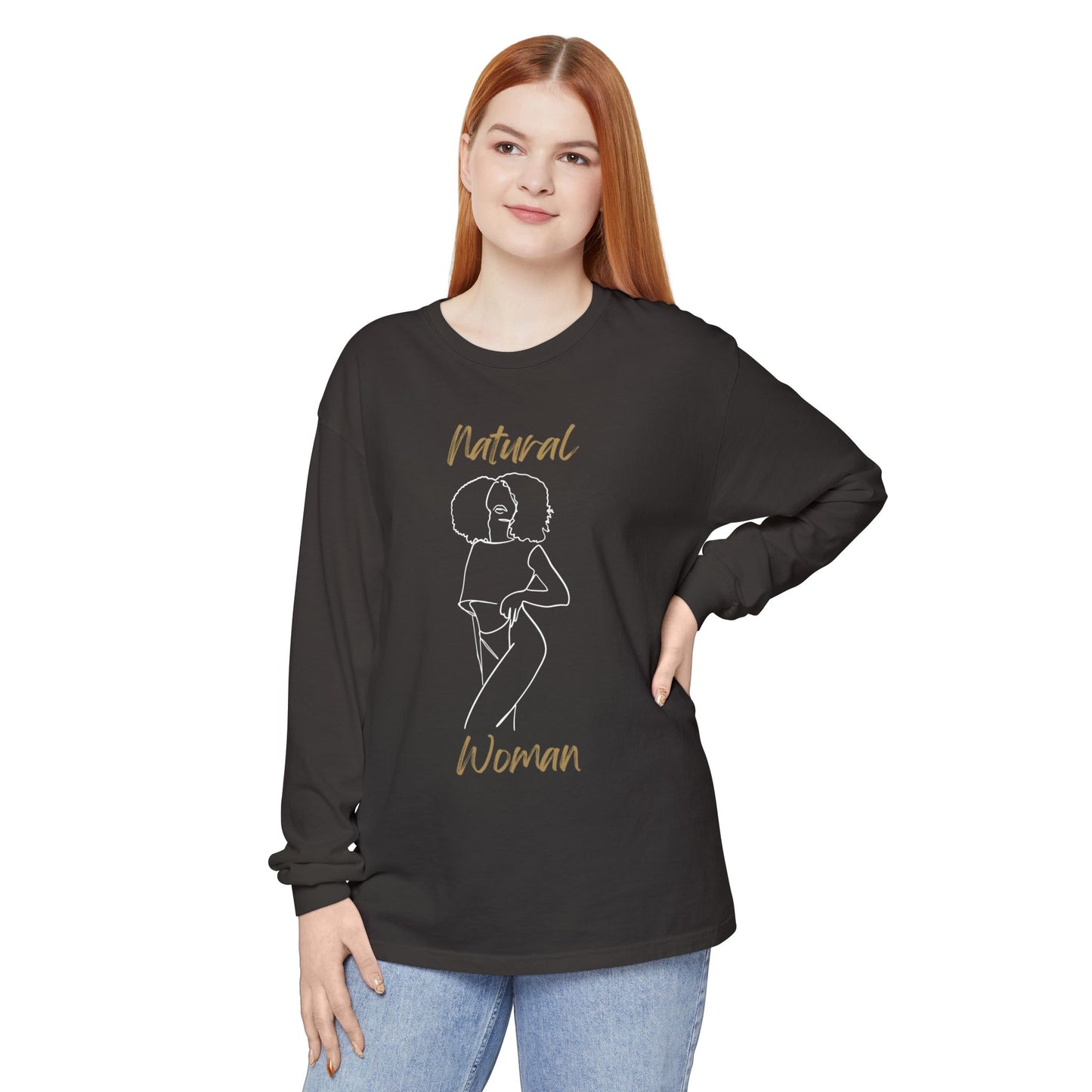 Natural Woman Pose (WL) Long Sleeve T-Shirt
