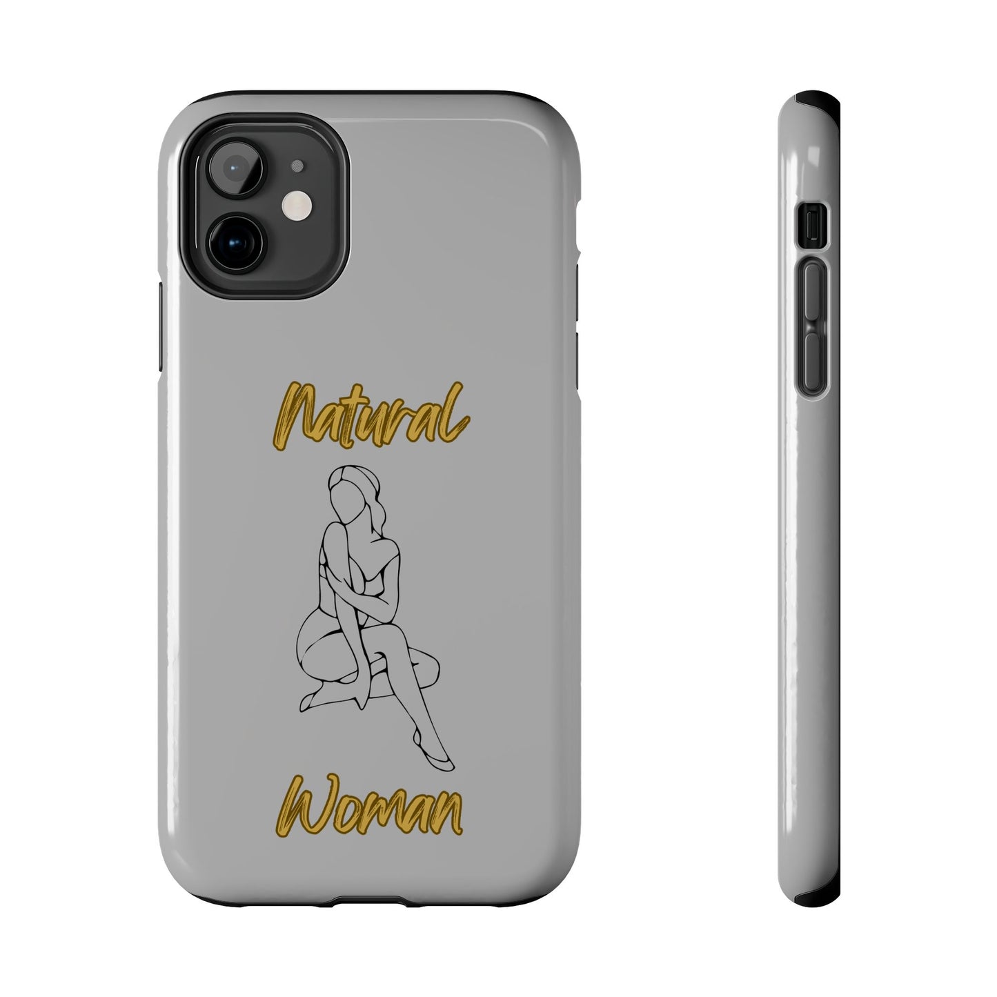 Natural Woman Shoulder Action (BL)Tough Phone Cases LIGHT GREY