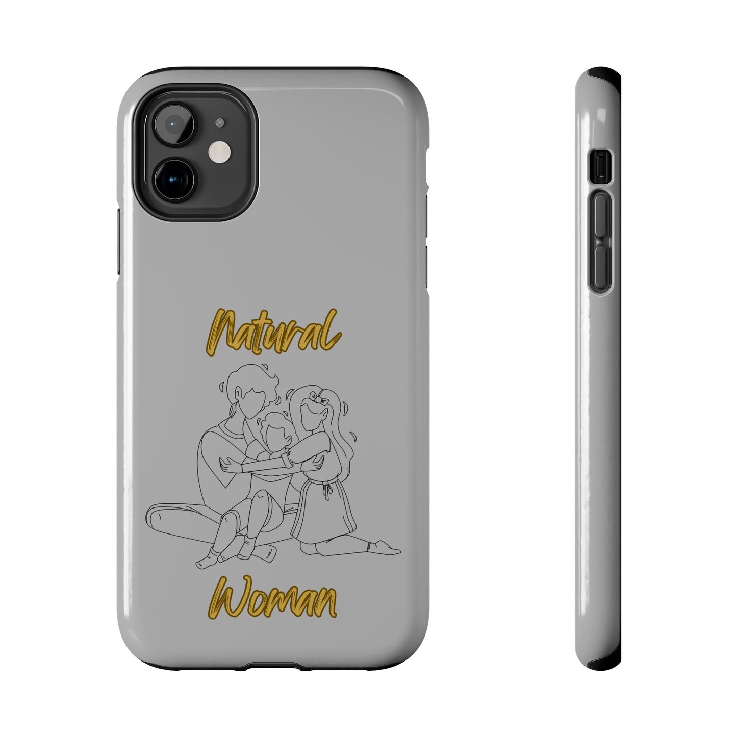 Natural Woman Bear Hugs (BL) Tough Phone Cases LIGHT GREY