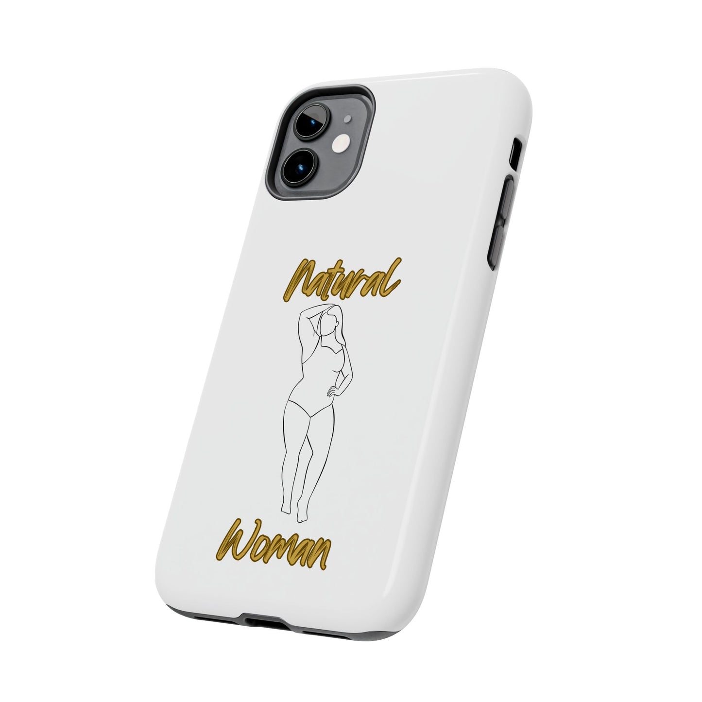 Natural Woman Looking Good (BL)Tough Phone Cases WHITE