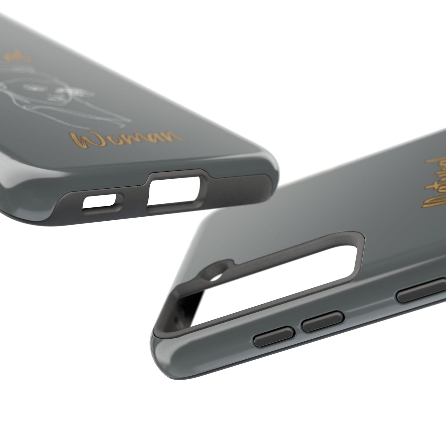 Natural Woman Sassy Bun (WL) Tough Phone Cases DARK GREY