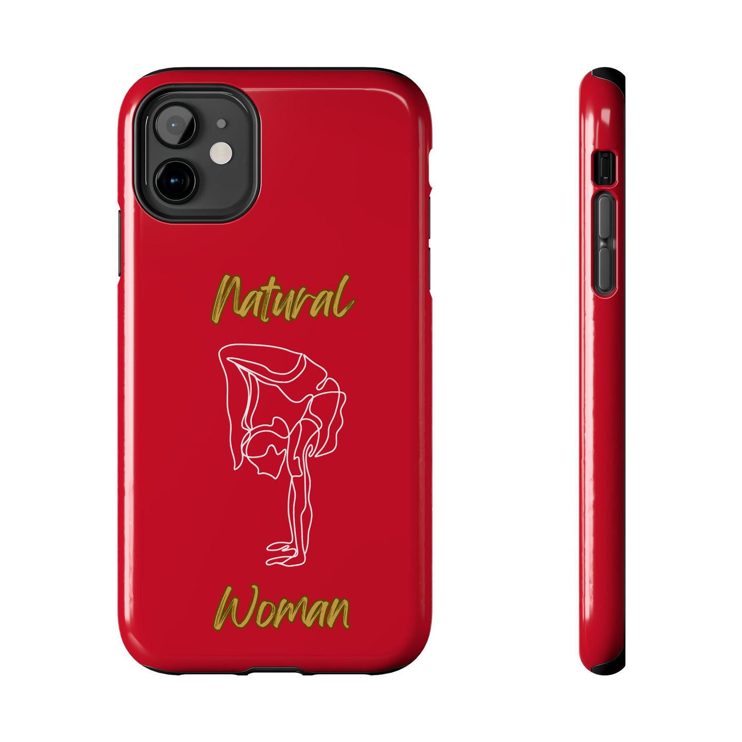 Natural Woman Flexible (WL)Tough Phone Cases DARK RED