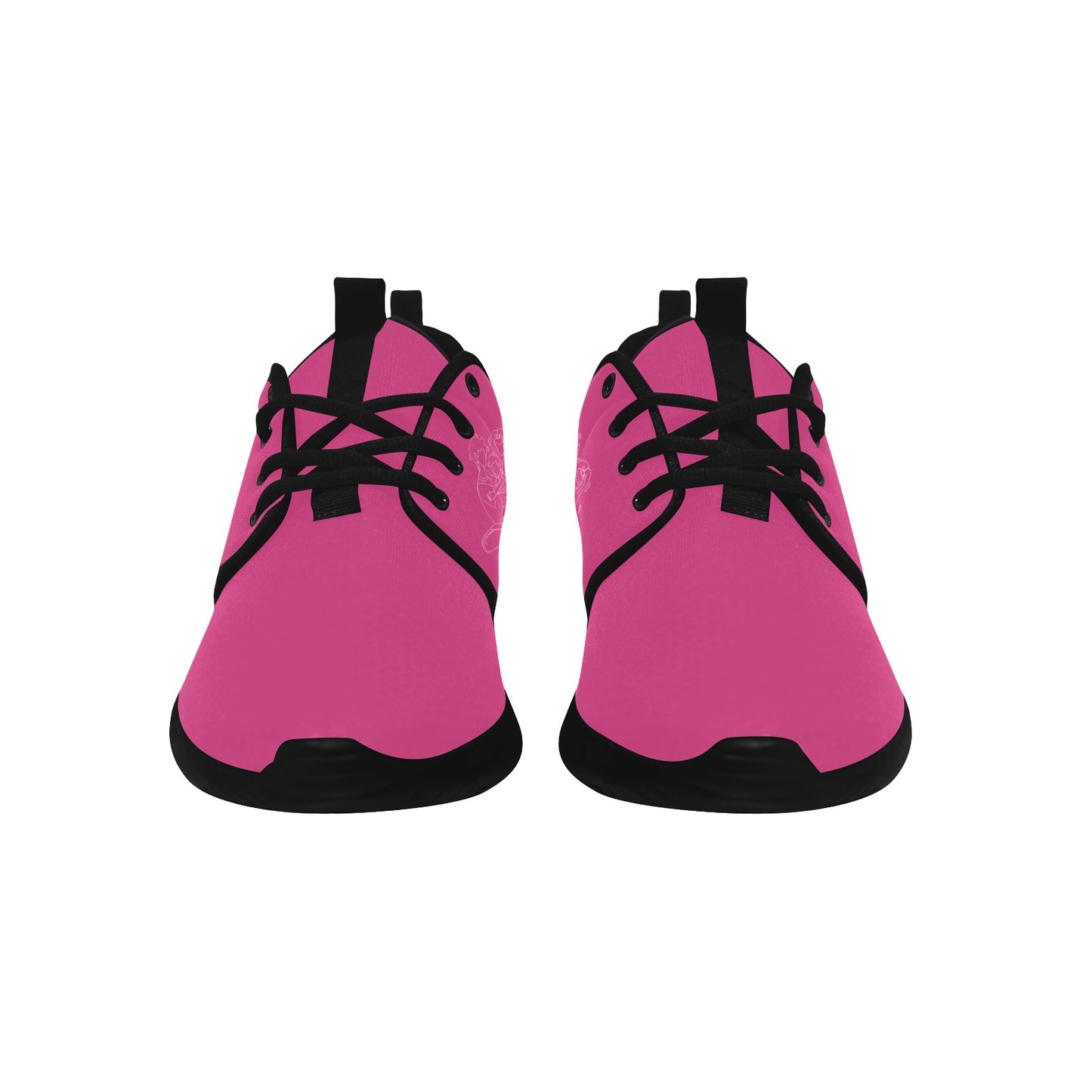 Natural Woman BEAR HUGS (WL) NEON PINK w/ Black Sole Sneakers