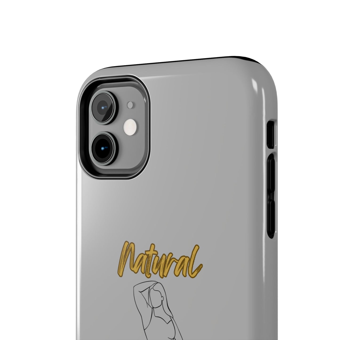 Natural Woman Looking Good (BL)Tough Phone Cases LIGHT GREY