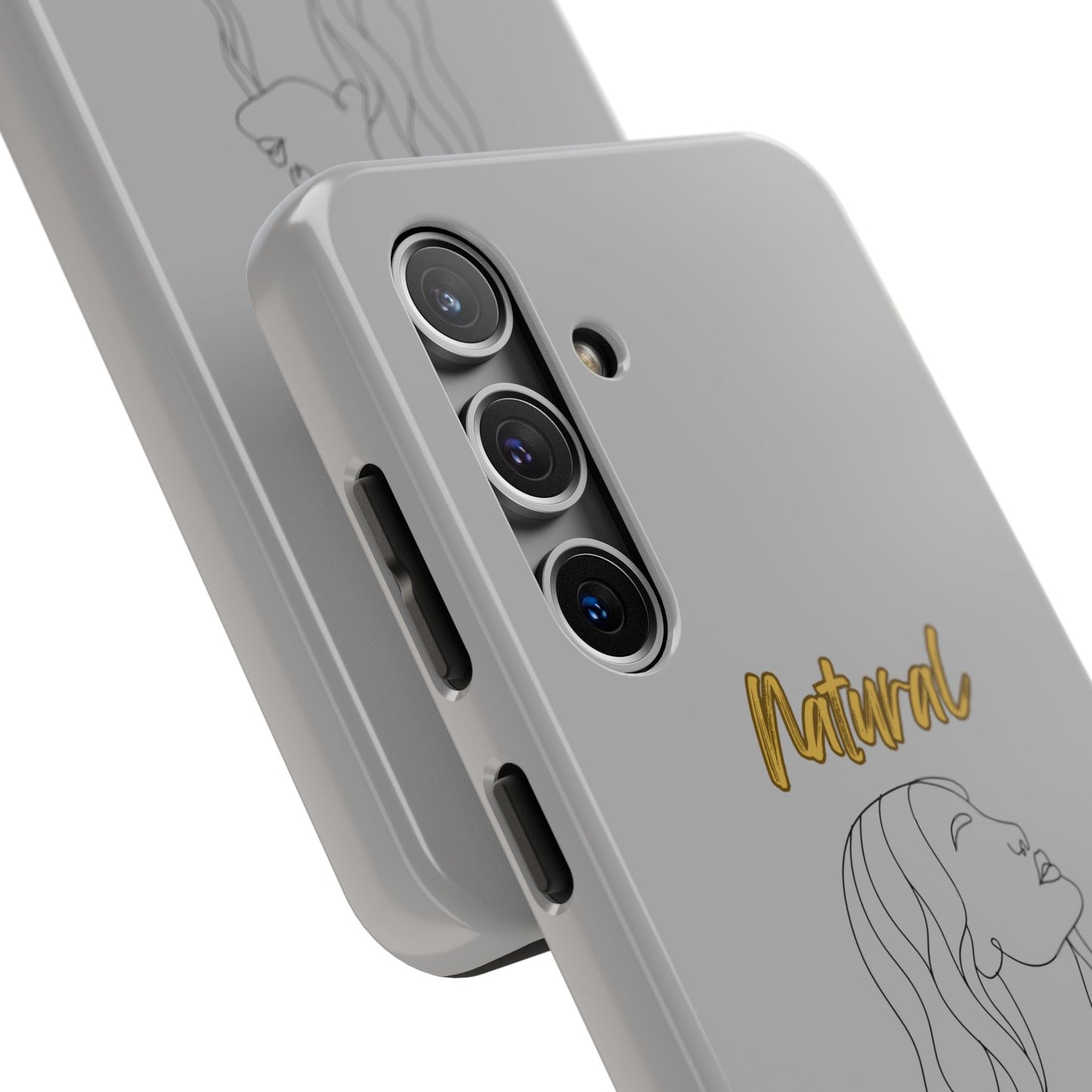 Natural Woman Breeze On Face (BL)Tough Phone Cases LIGHT GREY