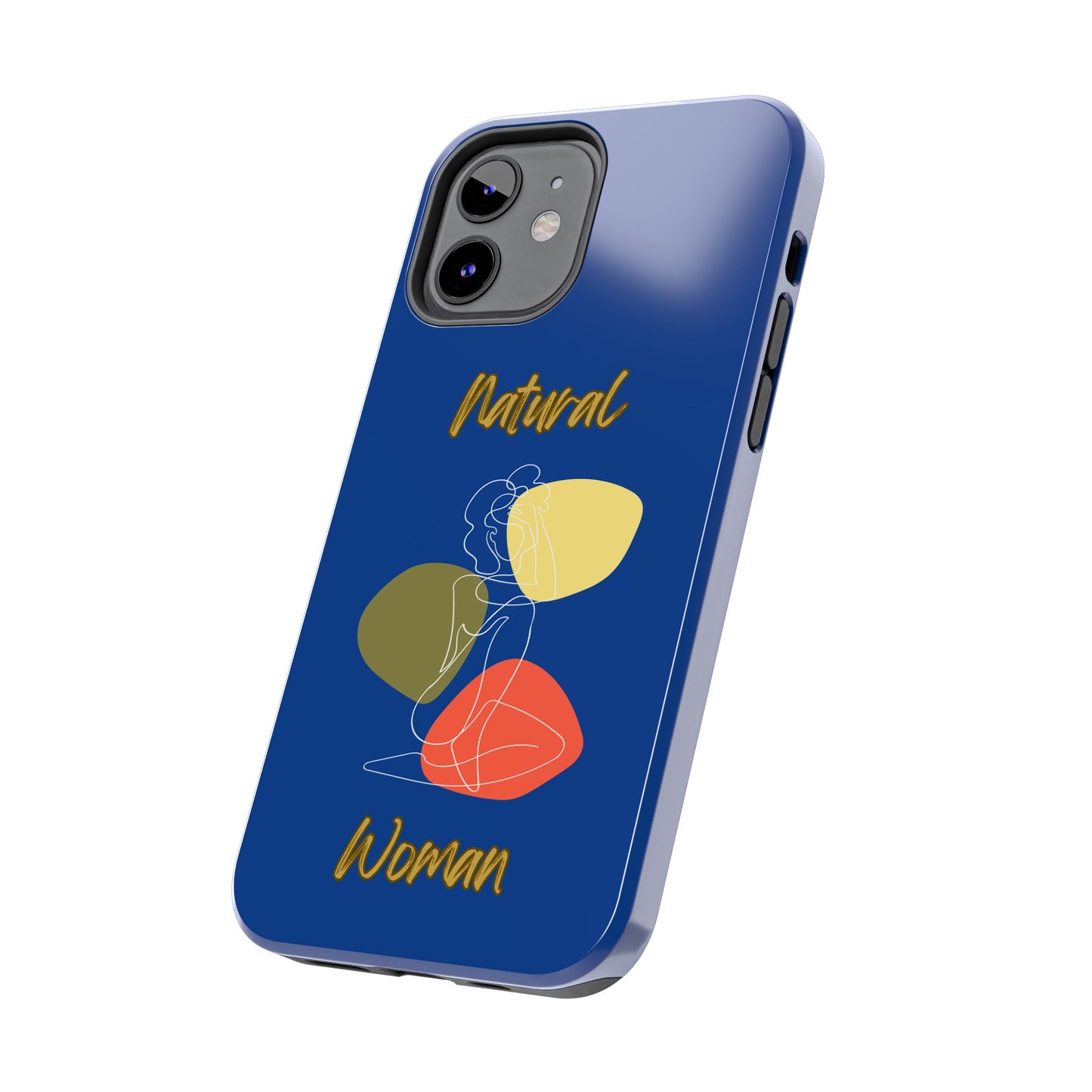 Natural Woman Colorful Pose (WL)Tough Phone Cases DARK BLUE