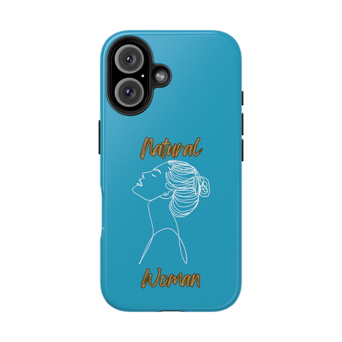 Natural Woman Wet Bun (WL) Tough Phone Cases TURQUOISE