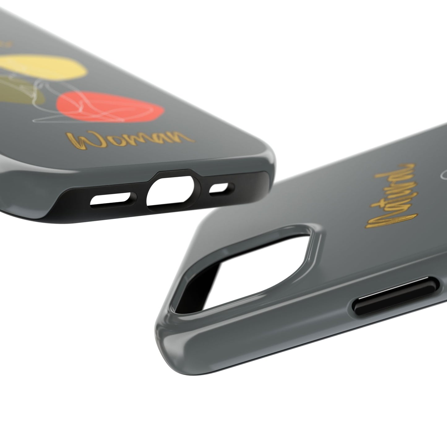 Natural Woman Colorful Pose (WL)Tough Phone Cases DARK GREY