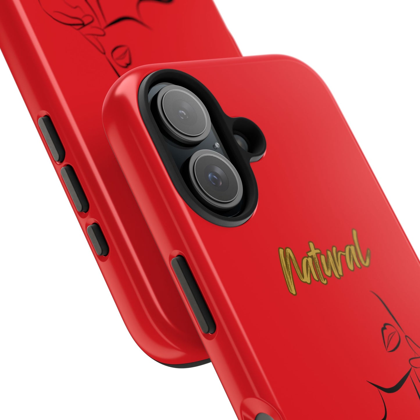 Natural Woman Chin Up (BL)Tough Phone Cases RED