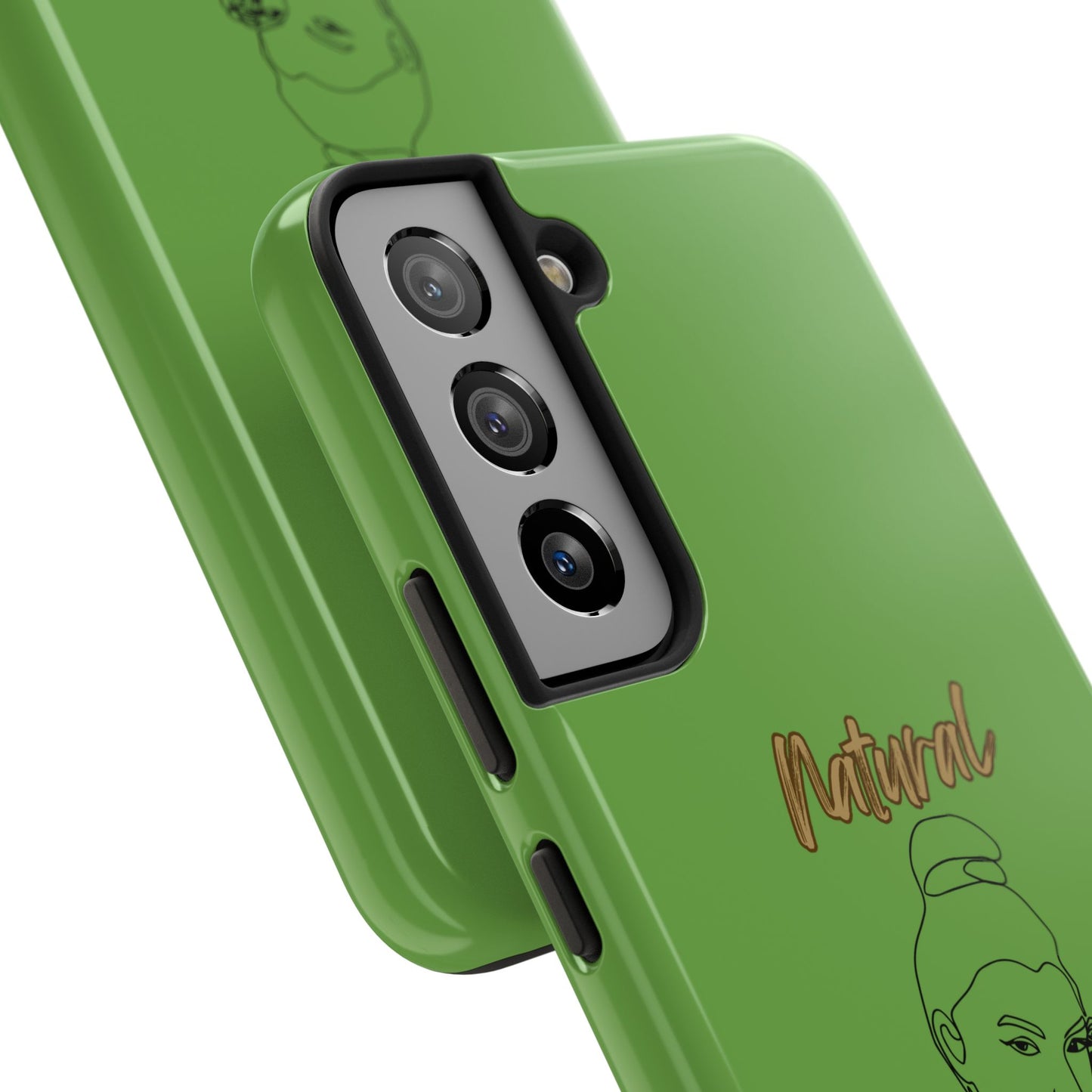Natural Woman Sassy Bun (BL) Tough Phone Cases GREEN