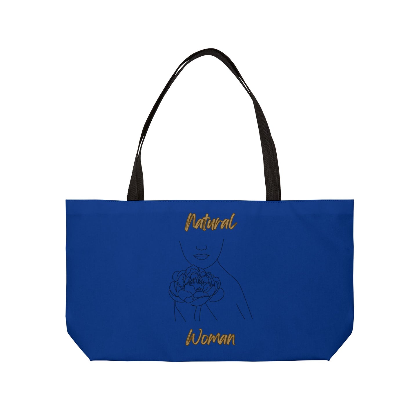 Natural Woman Kissed Flower (BL) Weekender Tote Bag DARK BLUE